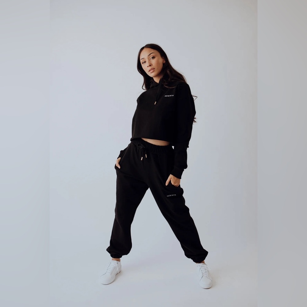 Arminta ~ Black Jogger Sweatpants